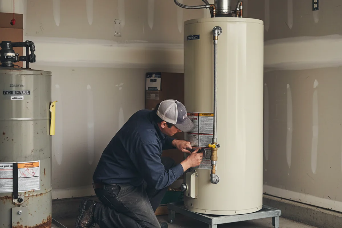 Water heater and shutoff valve replacement in Honesdale